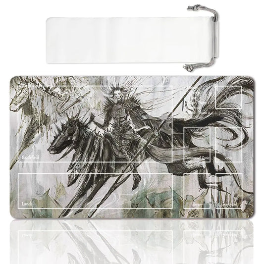 Board Game MTG Playmat Table Mats Games Size 60X35 cm Mousepad Compatible for TCG RPG CCG Play mats (MURDEROUS Rider-Zone)