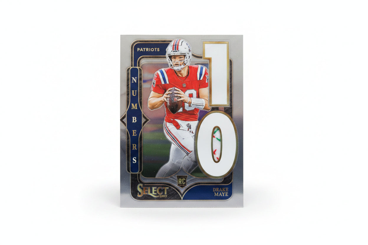 2024 Drake Maye " numbers " rookie card insert