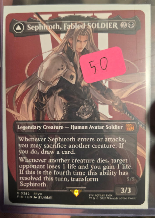 Sephiroth Fabled Soldier- borderless
